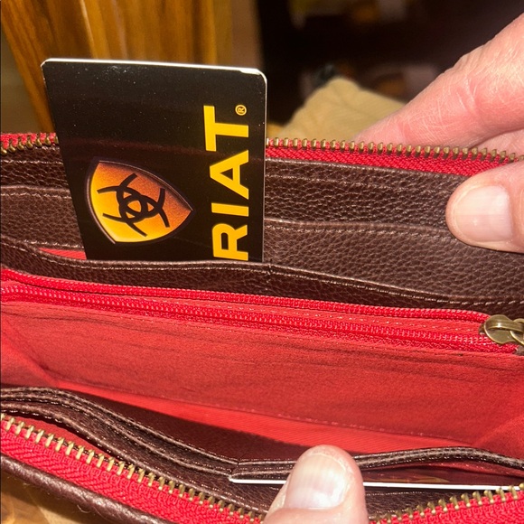 Ariat Multicolor Wallet with Fringe and Dust Bag - Picture 6 of 10